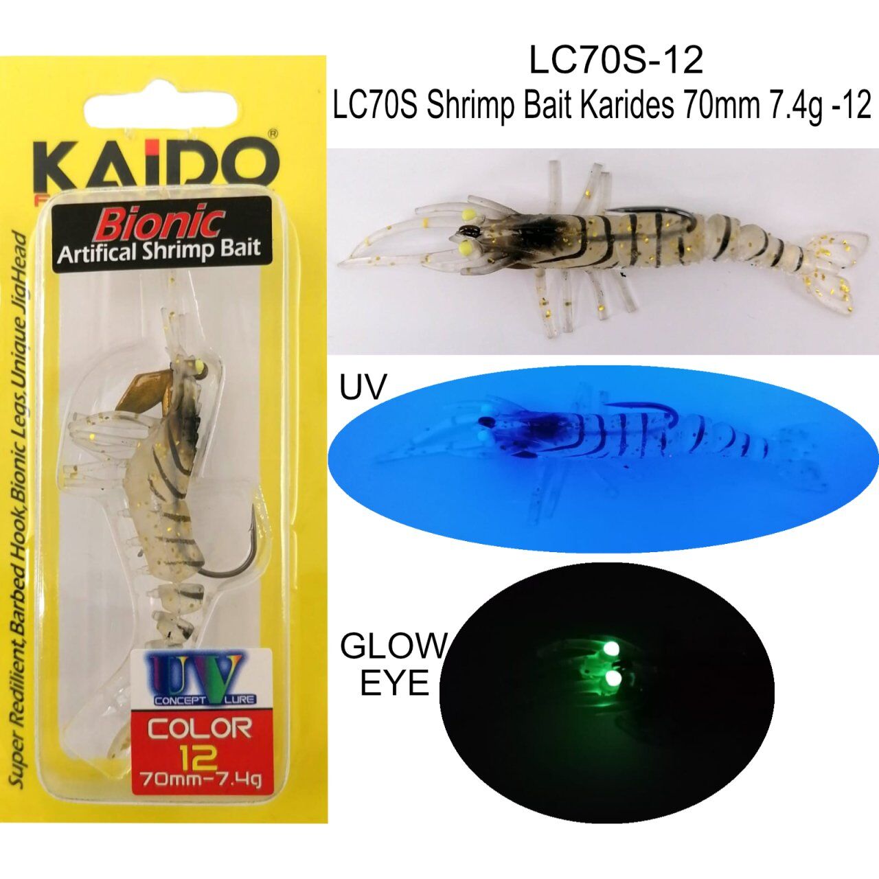 Kaido Bionic Karides 7 cm 7.4gr clor