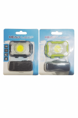 HEADLAMP KAFA LAMBASI DİKDÖRTGEN KASA LEDLİ 4 ADET PİL HEDİYELİ